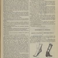 0553 - Page 541 - Académie de médecine. Séance du 12 juin 1883. Suite de la discussion sur la fièvre typhoïde. M. Colin / Instruments et appareils. Appareils orthopédiques de MM. Rainal frères
