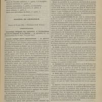 0585 - Page 573 - Hôpital de la Charité. M. Després. Statistique intégrale des opérations et traumatismes graves de l'Hôpital de la Charité, année 1882 / Société de chirurgie. Séance du 20 juin 1883. Communications. Statistique intégrale des opérations et traumatismes graves de l'Hôpital de la Charité. M. Després / Pustule maligne guérie spontanément. M. Reclus / Le Jequiriti. M. Terrier