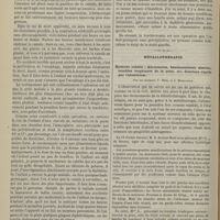 0590 - Page 578 - Hôpital des Enfants-malades. M. Jules Simon. Du croup ; traitement médical et traitement chirurgical ; indications et contre-indications / Métallothérapie. Hystérie rebelle : aboiements, hémianesthésie absolue, troubles trophiques de la peau, etc. Guérison rapide par l'aluminium. Par les Docteurs V. Burq et J. Moricourt