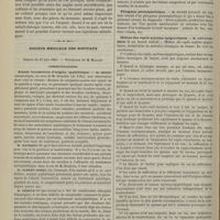 0592 - Page 580 - Métallothérapie. Hystérie rebelle : aboiements, hémianesthésie absolue, troubles trophiques de la peau, etc. Guérison rapide par l'aluminium. Par les Docteurs V. Burq et J. Moricourt / Société médicale des hôpitaux. Séance du 22 juin 1883. Communications. Ataxie locomotrice d'origine syphilitique. M. Rendu, au nom de M. Desplats... / Phlegmon périnéphrétique. M. Guyot / Oedème des replis aryténo-épiglottiques. M. Gouguenheim / Carie des aryténoïdes. M. Gouguenheim