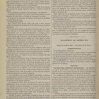 0624 - Page 612 - Thérapeutique. Du perchlorure de fer dans la diphtérie. Par M. le Docteur E. Dinaud / Académie de médecine. Séance du 3 juillet 1883. Correspondance / Lecture. Du lathyrisme médullaire spasmodique. M. Proust