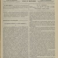 0637 - Page 625 - Sommaire / Hospice de la Salpêtrière. M. Legrand du Saulle. La congestion cérébrale et la folie congestive