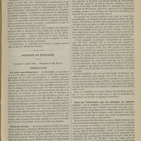 0641 - Page 629 - Des effets de la lésion expérimentale des pédoncules cérébraux comprenant celle des pyramides sensitives (de Duval et Sappey). - Hémianesthésie croisée coïncidant avec les troubles moteurs de rotation en manège. Par M. V. Laborde / Société de biologie. Séance du 7 juillet 1883. Présentations. Les nerfs vaso-dilatateurs. M. Dastres, en son nom et au nom de M. Morat / Étude du cerveau. M. Luys, un fait de M. Baretta préparé par M. Luys / Communications. Lactation anomale. M. de Sinety / Procédé d'anesthésie chloroformique. M. Quinquaud, en son nom et au nom de M. Gréhant / Note sur l'anesthésie par les mélanges de liquides neutres. M. R. Dubois