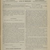 0669 - Page 657 - Sommaire / Souscription pour élever une statue au Professeur Bouillaud / Revue clinique hebdomadaire. Traitement de la chute de l'utérus