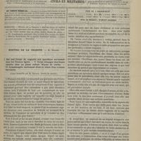 0701 - Page 689 - Sommaire / Hôpital de la Charité. M. Després. I. Sur une forme de vaginite non spécifique survenant chez des femmes âgées. - II. Corps étranger des fosses nasales chez un jeune enfant. Noyau de cerise. - III. Lymphangite survenant dans le cours d'un eczéma des mains. (Leçon recueillie par M. Brunon...)