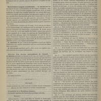 0720 - Page 708 - Société de chirurgie. Séance du 25 juillet 1883. Communications. Ablation d'un cancer de la vessie. M. Monod, sur une communication de M. Bazy / Épanchement sanguin considérable. M. Polaillon, sur une communication de M. Gripat... / Ablation d'un énorme enchondrome de l'épaule. M. Berger / Décrét fixant le régime des cours dans les Facultés, école supérieures, écoles de plein exercice et écoles préparatoires