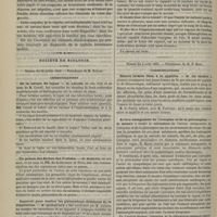 0728 - Page 716 - Hôpital Saint-Louis. M. Fournier. De la syphilis héréditaire tardive / Société de biologie. Séance du 28 juillet 1883. Communications. De la nature du lupus. M. Leloir, en son nom et au nom de M. Cornil / Un poison des flèches des Foulahs. M. Marcus, en son nom et au nom de MM. Bochefontaine et Féris / Appareil pour étudier les phénomènes chimiques de la respiration. M. Quinquaud, construit par M. Galante / Dans l'empoisonnement par l'oxyde de carbonne, ce gaz passe-t-il de la mère au foetus ? M. Quinquaud, en son nom et au nom de M. Gréhant / Séance du 4 août 1883. Communications. Sueurs locales liées à la syphilis. M. de Sinéty / Action antagoniste de l'atropine et de la pilocarpine. M. Morat