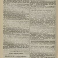 0760 - Page 748 - Académie de médecine. Séance du 14 août 1883. Lectures. M. Moura : Mémoire sur l'anche vocale ou crico-glottique de l'homme / Société de chirurgie. Séance du 1er août 1883. Communications. Sclérose hypertrophique du nez. M. Dandon / Influence du traumatisme sur la tuberculose. M. Mannoury fils... / Rétrécissements cancéreux de l'oesophage, gastrotomie. M. Faucon / Hernie inguinale congénitale, étranglée. M. Trélat, sur une observation adressée par M. Damalin