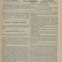 0773 - Page 761 - Sommaire / Séance de l'Académie de médecine / Hôpital de la Charité. M. Després. Guérison spontanée des abcès froids par congestion. (Leçon recueillie par M. Brunon...)