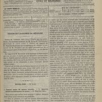 0797 - Page 785 - Sommaire / Séance de l'Académie de médecine / Hôtel-Dieu. M. Richet. I. Tumeur anale de nature érectile. - II. Synovite pseudo-membraneuse du genou. - III. Pied bot talus