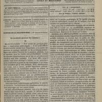 0837 - Page 825 - Sommaire / Hospice de la Salpêtrière. M. Legrand du Saulle. La paralysie générale des aliénés