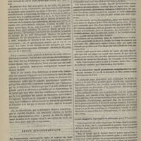 0842 - Page 830 - Chloroformisation pendant l'éclampsie puerpérale ; par le Docteur Louis Amat... / Revue bibliographique. De l'intervention chirurgicale dans le cancer du tube digestif sauf le rectum, par M. le Docteur Dupau... / Sur la péritonite aiguë généralisée compliquant les kystes de l'ovaire, par M. le Docteur F.-A. Hüe... / L'eau oxygénée, son emploi en chirurgie, par le Dr Larrivé