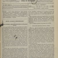 0853 - Page 841 - Sommaire / Revue clinique hebdomadaire. Typhus cardiaque, endocardite infectieuse et endocardite ulcérée