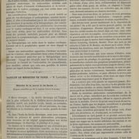 0855 - Page 843 - Revue clinique hebdomadaire. Typhus cardiaque, endocardite infectieuse et endocardite ulcérée / Faculté de médecine de Paris. M. Laboulbène. Histoire de la morve et du farcin. (Leçons recueillies par M. le Docteur Octave Guillier)