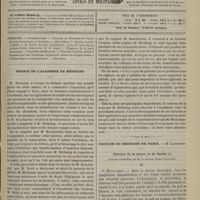 0869 - Page 857 - Sommaire / Séance de l'Académie de médecine / Faculté de médecine de Paris. M. Laboulbène. Histoire de la morve et du farcin. (Leçons recueillies par M. le Docteur Octave Guillier)