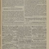 0883 - Page 871 - Variétés. La dernière maladie de M. le comte de Chambord. Par M. le Professeur Vulpian / Chronique et nouvelles scientifiques