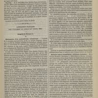 0921 - Page 909 - Académie de médecine. Séance du 2 octobre 1883. Lectures. La contagion de la tuberculose. M. G. Daremberg / Vaccine. M. R. Blache / Association française pour l'avancement des sciences (XIIe session, 1883). Congrès de Rouen. Extirpation d'un enchondrome volumineux. M. le Docteur Duplouy... / Épidémie importée de fièvre typhoïde. M. le Docteur Pineau... / Fistules vésico-intestinales, colotomie lombaire. M. le Docteur Duménil...