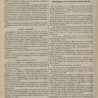 0954 - Page 942 - Ministère de la guerre. Programme d'un examen d'aptitude à l'emploi de médecin et de pharmacien stagiaires / Chronique et nouvelles scientifiques. Faculté de médecine de Paris