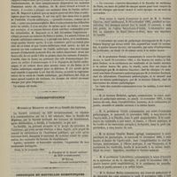 1050 - Page 1038 - Société de biologie. Séance du 9 novembre 1883. Communications. De la persistance des réflexes. M. Ch. Richet / Un nouvel emploi de l'acide sulfurique. M. Regnard / Correspondance. [Dr Royer] / Chronique et nouvelles scientifiques. Faculté des sciences de Paris