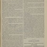 1095 - Page 1083 - Clinique de la Ville. De la fièvre de croissance. Par M. le Dr Bouilly... / Société de biologie. Séance du 24 novembre 1883. Communications. De la strychnisation. M. Malassez, de la part de M. Couty / Absence de nerfs olfactifs. M. Lebec