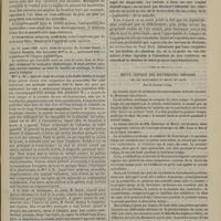 1119 - Page 1107 - Hôpital Beaujon. M. Guyot. Action favorable des inhalations d'oxygène dans un cas d'angine diphtéritique. Par M. le Docteur Louis Boucher / Revue critique des différentes théories sur les mouvements et bruits du coeur ; par le Docteur Judée
