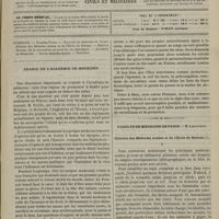 1149 - Page 1137 - Sommaire / Séance de l'Académie de médecine / Faculté de médecine de Paris. M. Laboulbène. Histoire des médecins arabes et de l'École de Salerne