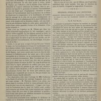 1168 - Page 1156 - Hôtel-Dieu de Marseille. M. Chapplain. Note sur un cas de calculs extra-urétraux chez la femme. Par M. Ferdinand Giraud... / Réflexions générales sur l'hypnotisme. Sensibilité, impressionnabilité et contractures réflexes à l'état de veille et dans les différentes périodes du sommeil provoqué. Par M. Paul Magnin