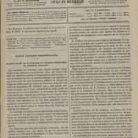 1181 - Page 1169 - Sommaire / Revue clinique hebdomadaire. Du bruit de flot ou de clapotage de l'estomac comme signe de dilatation stomacale