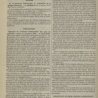 1200 - Page 1188 - Académie de médecine. Séance du 26 décembre 1883. Élections / Lectures. De la dilatation intermittente et progressive de la trompe d'Eustache. M. Menière / Communication. Épidémie de trichinose d'Emersleben, des mois de septembre, octobre et novembre 1883. M. Brouardel / Discussion / Présentation de pièces anatomo-pathologiques. Angine de poitrine caractérisée anatomiquement par un rétrécissement considérable des deux artères coronaires à leur origine sans lésion du plexus cardiaque. M. Hérard