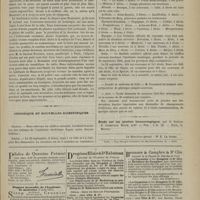 0903 - Page 895 - Variétés. Un savant d'autrefois. - Son mémorial (1780-1865). Publié par ses fils les Docteurs A. et G. Léon-Dufour / Chronique et nouvelles scientifiques. Choléra / Faculté de médecine de Lille / Avis