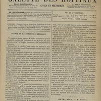 0027 - Page 17 - Sommaire / Séance de l'Académie de médecine / Hôtel-Dieu. M. Humbert. Épithélioma des lèvres et de la joue ; autoplastie