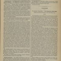 0047 - Page 37 - Société médicale des hôpitaux. Séance du 9 janvier 1885. Communications. Infection tuberculeuse par la voie génitale. M. Vallin, communication faite par M. Fernet / Traitement de la sciatique par les projections de chlorure de méthyle. M. Desnos / Orchite goutteuse. M. Guyot / Variétés. Un savant d'autrefois. - Son mémorial (1780-1865) ; publié par ses fils les Docteurs A. et G. Léon-Dufour