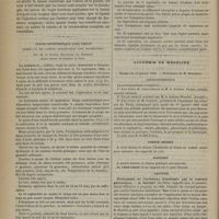 0056 - Page 46 - Fistules urétrales non urinaires ; par M. le Docteur Reliquet / Angine diphtéritique avec croup. Guérie par les vapeurs antiseptiques sans trachéotomie ; par M. le Docteur Bouchard... / Académie de médecine. Séance du 13 janvier 1885. Correspondance / Comité secret / Rapport / Lecture. Traitement de l'occlusion intestinale par le courant galvanique. M. Boudet...