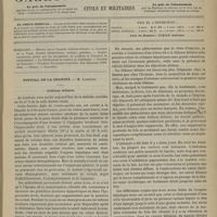 0067 - Page 57 - Sommaire / Hôpital de la Charité. M. Landouzy. Lithiase biliaire