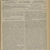 0075 - Page 65 - Sommaire / Séance de l'Académie de médecine / Hôpital de la Charité. M. Hardy. Méningite cérébro-spinale