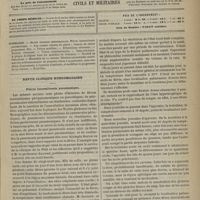 0083 - Page 73 - Sommaire / Revue clinique hebdomadaire. Fièvre intermittente pneumonique