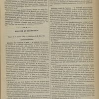 0087 - Page 77 - Thérapeutique. A propos du régime dans les maladies de l'estomac ; par M. le Docteur A. Judet / Société de chirurgie. Séance du 21 janvier 1885. Communications. Ablation des tumeurs du sein. M. Monod / Ablation totale de l'utérus. M. Terrier, un travail de M. Demons...