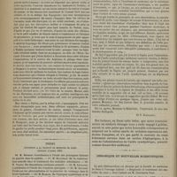 0096 - Page 86 - Variétés. Un savant d'autrefois. - Son mémorial (1780-1865) ; publié par ses fils les Docteurs A. et G. Léon-Dufour / Thèses soutenues à la Faculté de médecine de Paris pendant l'année 1885 / Correspondance. [Dr F. Poznansky] / Chronique et nouvelles scientifiques