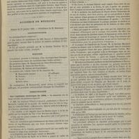 0111 - Page 101 - Thérapeutique. Médication béchique. Par M. le Dr Lefranc / Académie de médecine. Séance du 27 janvier 1885. Correspondance / Élection / Communication. Sur l'épidémie cholérique de 1884. M. Proust