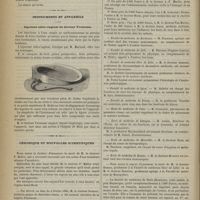 0136 - Page 126 - Société de chirurgie. Séance du 4 février 1885. Communications. Ostéosarcome ; ablation du maxillaire inférieur. M. Nicaise / Instruments et appareils. Injecteur utéro-vaginal du Docteur Yvonneau / Chronique et nouvelles scientifiques. Faculté de médecine de Bordeaux / Faculté de médecine de Lille / Faculté de médecine libre de Lille / Faculté de médecine de Lyon / Faculté de médecine de Nancy / École de médecine de Caen / École de médecine de Limoges / École de médecine de Marseille / École de médecin de Rouen