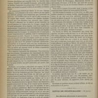0148 - Page 138 - Hôpital de la Charité. M. Desprès. Polype intra-utérin ; polype intermittent ; ablation. (Leçon recueillie par M. de Tornéry...) / Hôpital des Enfants-Malades. M. Joffroy. Des affections infectieuses et parasitaires