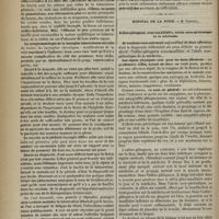 0156 - Page 146 - Hôtel-Dieu. M. Déjérine. Phthisie laryngée / Hôpital de la Pitié. M. Verneuil. Adéno-phlegmon sous-maxillaire, abcès sous-périostique de la mâchoire