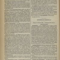 0160 - Page 150 - Société de biologie. Séance du 6 février 1885. Communications. Désoxygénation du sang. M. Quinquaud / Acides et hémoglobine. M. Loze, au nom de M. Brouardel et au sien / Bassin des amputées. M. Féré / Pneumogastrique et mort. M. Paul Bert / Société de chirurgie. Séance du 15 février 1885. Communications. Ostéomyélite. M. G. Richelot, sur deux observations adressées par M. Bertin... / Luxation intracoracoïdienne. Fracture du col anatomique de l'humérus / Luxation des métacarpiens. M. Chauvel, sur trois observations qui ont été recueillies par M. Bardon... / Anus contre nature. M. Desprès