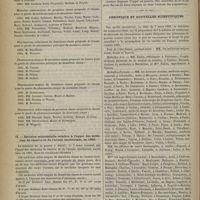 0240 - Page 230 - Ministère de la guerre. I. Tableau d'avancement du corps de santé militaire pour l'année 1885. (Le millénisme indique la date de la première inscription au tableau d'avancement) / II. Décision ministérielle relative à l'appel des médecins de réserve et de l'armée territoriale, en 1885 / Chronique et nouvelles scientifiques