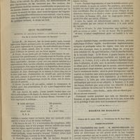 0285 - Page 275 - Hospice de la Salpêtrière. M. Legrand du Saulle. L'état mental des spermatorrhéiques / Croup, trachéotomie. Méthode du Docteur Renou. - Guérison rapide ; par M. le Docteur Bontemps... / Société de biologie. Séance du 21 mars 1885. Communications. De l'excitabilité des nerfs. M. Brown-Séquard