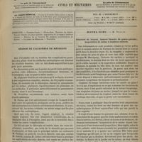 0291 - Page 281 - Sommaire / Séance de l'Académie de médecine / Hôtel-Dieu. M. Tillaux. Fracture du larynx ; tumeur blanche du genou gauche ; amputation de cuisse à lambeau externe