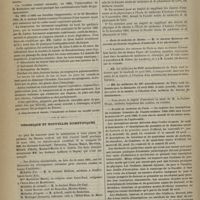 0296 - Page 286 - Académie de médecine. Séance du 24 mars 1885. Présentation de pièces pathologiques. Sarcome fasciculé du larynx ; trachéotomie préalable ; extirpation totale du larynx. M. Labbé / Chronique et nouvelles scientifiques. École de médecine de Nantes / Faculté de médecine de Paris