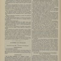 0318 - Page 308 - Ablation d'un rein volumineux ; par M. le Docteur Péan... / Académie de médecine. Séance du 31 mars 1885. Correspondance / Communication. Sur la fièvre typhoïde et le choléra à Paris. M. Durand-Claye / Lecture. Sur les micro-organismes du rhinosclérome. M. Cornil, en son nom et au nom de M. le Docteur Alvarez / Discussion sur la prophylaxie de l'érysipèle par les antiseptiques. M. Le Fort