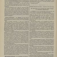 0340 - Page 330 - Congrès français de chirurgie. Deuxième séance du 7 avril. Communications. Trépanation du crâne. M. Jules Boeckel... / Névrite traumatique. M. Tripier... / Mal perforant plantaire. M. Lagrange..., au nom de M. Boursier et en son nom / Première séance du 8 avril 1885. Des indications que l'examen des urines fournit à la pratique chirurgicale. M. Verneuil : Des urines à dépôt rose comme indice d'une affection hépatique