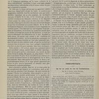 0356 - Page 346 - Hôpital Necker. M. Potain. Fièvre intermittente du type quarte / Thérapeutique. Du fer au point de vue l'assimilation. Par M. le Docteur Albert Blondel...